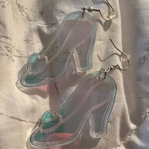 Cinderella Glass Slipper Earrings